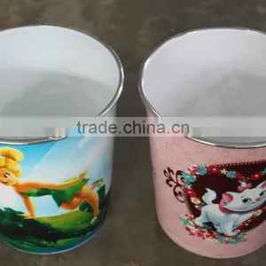 PP Material Home Use Colorful Cartoon Trash Bin thumbnail-2