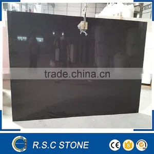 Artificial Black Quartz Stone Countertop thumbnail-1