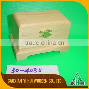 Light Weight Solid Wood Box With Black Painting and Slide Lid thumbnail-2