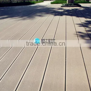145*23 Anti-slip WPC Grooved Decking for Garden thumbnail-1