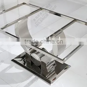 2015 Best Seller Marble Dining Table/stainless Steel Dining Table AH 2197 thumbnail-6