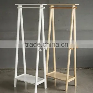 Wooden Coat Rack Wooden Cloth Rack Living Room Funiture thumbnail-4