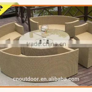 Super Thick Restaurant Top Quality Rattan Dining Set With Fashion Style 2012 thumbnail-2