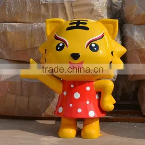 Outdoor Fiberglass Cat Cartoon Figure thumbnail-3