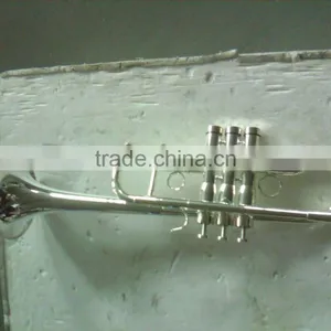 Silver Plated C Key Heavy Trumpet thumbnail-2