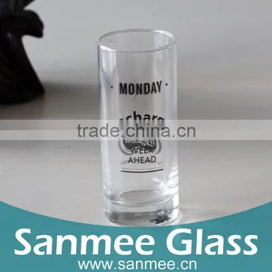 Custom Printing Pattern Tall Straight Drinking Glass Tea Cup Wholesale thumbnail-5