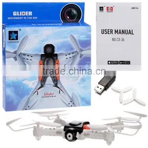 Cheerson CX-36C 2MP Camera Mini Helicopter WiFi Control Quadcopter LED Strobe Light RC Drone With Phone Gravity Sensor thumbnail-6