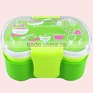 1400ML 2 Layers of Bowknot Bento Lunch Box thumbnail-6