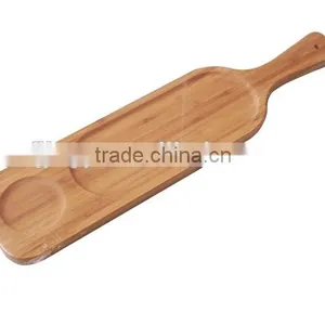 China Factory FSC Bamboo Handle Beer Cup Servicing Tray for Hotel Gift thumbnail-1