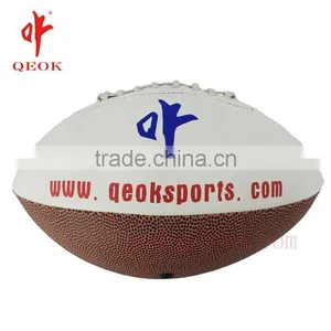 Wholesale Promotional Best Quality Inflatable Customized Pvc Leather Rugby Ball Small MOQ thumbnail-1