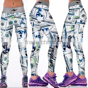 White Fitness Tights for Trainning Running Gym Leggings for Women Yoga Pants thumbnail-2