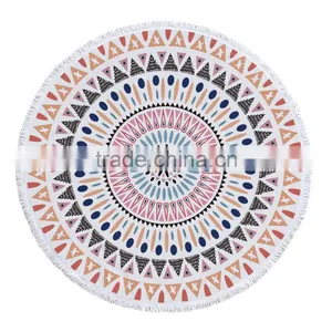 Custom Printed Good Quality Round Towel Printed Many Color Round Beach Towel thumbnail-5
