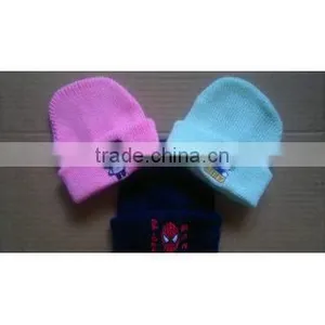 100% Acrylic Knitted Infant Beanie Hat thumbnail-1