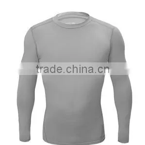 High Quality Outdoor Sports Mens Long Sleeve Compression Shirt thumbnail-1