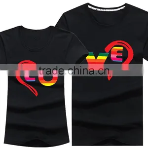 2016 Wholesale Love Printing T-Shirt For Couple thumbnail-1