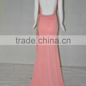 2016 Women Formal Long Sweet Pink Birthday Party Dress,Evening Party Dress thumbnail-3