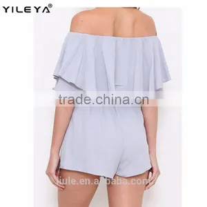 Summer Dresses Women Chiffon Dress Off Shoulder Tunic Short Mini Feminine Casual Dress thumbnail-2