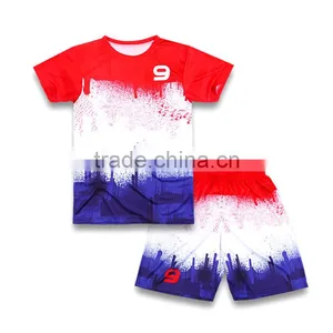 Hot Selling Jersey Soccer New Design Soccer Uniform Sets thumbnail-1