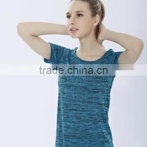 Compressed Circle Neck OEM Service T-Shirt Sports Jersey New Model Women Sportswear thumbnail-5