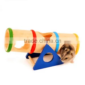 Best Promotion Modern Design Natural Wooden Colorful Seesaw Cage House Hide Toy Hamster Seesaw For Hamster thumbnail-1