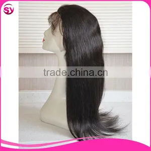 High Quality Body Wave Natural Black Brazilian Human Hair Lace Front Wig thumbnail-2