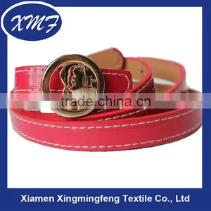 Trend All-match Fashion Manufacturer Red PU Leather Belt for Women thumbnail-1