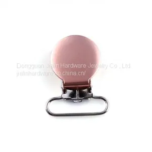 Rose Gold Coated Baby Pacifier Clip Suitable for 1 Inch Width Fabric to Hold on thumbnail-4