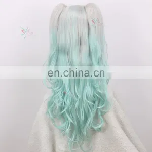 Hot Selling Japanese Lolita Ponytail Cosplay Wigs Hatsune Miku Wig thumbnail-3