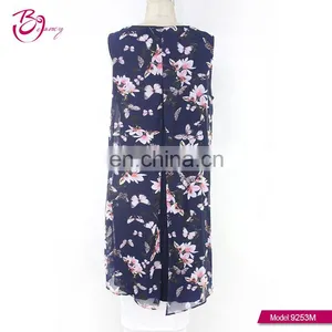 2017 New Woman Clothing European Style Sleeveless Embroidered Neck Blouse For Middle Age Woman thumbnail-5