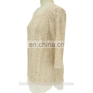 Autumn Long Sleeve Latest Woolen Sweater Designs for Ladies thumbnail-4