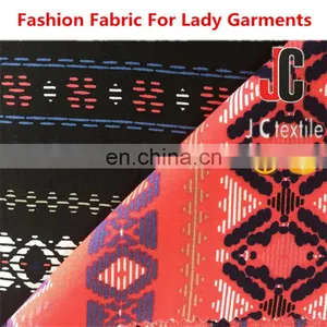 MS2849 Shaoxing 100% Spun Rayon Geometric Designs Print Fabric for Fashion Garment thumbnail-3