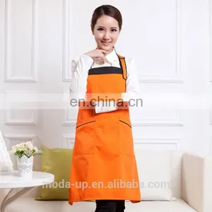 Cotton Polyester Kitchen Apron With Custom Logo High Quality From China thumbnail-3