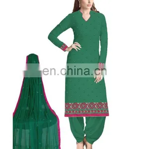 2018 Stylish Casual Wear Salwar Kameez Suits Designs (Semi-Stitched) thumbnail-1