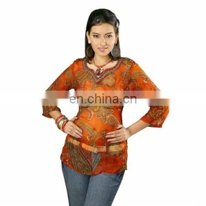 Designer Cotton Kurti thumbnail-2