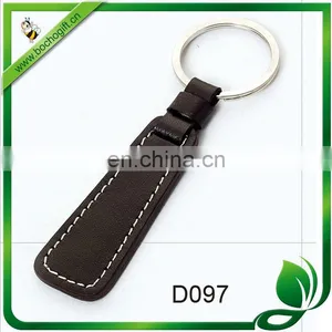 Black Leather Key Keychain thumbnail-1