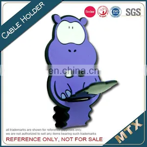 Advertising 3D Soft PVC Cord Cable Holdercable Clips thumbnail-6