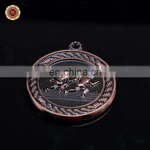 Wr Wholesale Bronze Running Medal Quality Metal Awards Medal Art Craft School Game thumbnail-1
