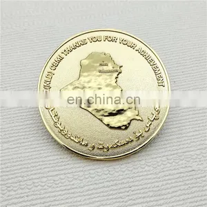 Gold Colored Training Coin With Cross Swords thumbnail-3
