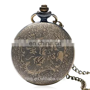 Factory Direct Sell Hawk Quartz Pocket Watch Necklace Pendant Waterproof Unisex Eagle Design Pocket Watch thumbnail-6