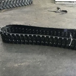 Rubber Track With Size 180mm x 60mm x 56 Black or Grey for Indoor Construction Mini Excavators thumbnail-2