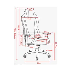 ZX-2286Z Durable Swivel Leather Office Computer Racing Gaming Chair thumbnail-3