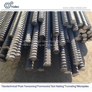 Hot Rolled,ribbed-right Hand Thread Bar/high Tensil Steel Bar Grade835/1030 φ57mm-φ75mm thumbnail-3
