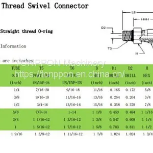 Straight Thread Swivel Connector FS6540 thumbnail-1