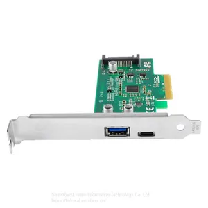 Linkreal 2 Port PCIe x4 10Gb/s to USB 3.1 Type-A +Type-C Adapter thumbnail-2