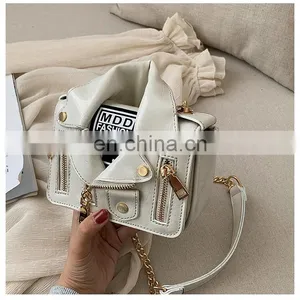 Girl Small Bag 2019 New Korean Fashion Chain Diagonal Bag Personality One-shoulder Small Square Bag thumbnail-6