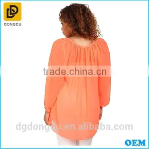 Summer Woman Clothes 2016 Latest Fashion Plus Size Long Sleeve Blouse thumbnail-4