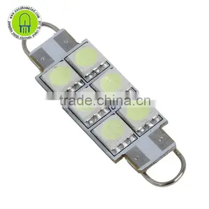 6-5050-SMD 44mm 43mm Festoon Rigid Loop LED Lights Interior Dome Map Trunk Cargo Footwell Replacement Bulbs 12V thumbnail-3