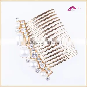 Fashion Crystal Tiara Crown Hair Comb For Wedding Accessories thumbnail-2