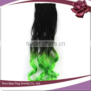 Cheap New Fashion Synthetic Tight Curly Ombre Hair Extension thumbnail-6