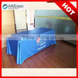 Top Quality Wholesale Poyester Table Skirt For Trade Show,Fitted Table Cover thumbnail-3